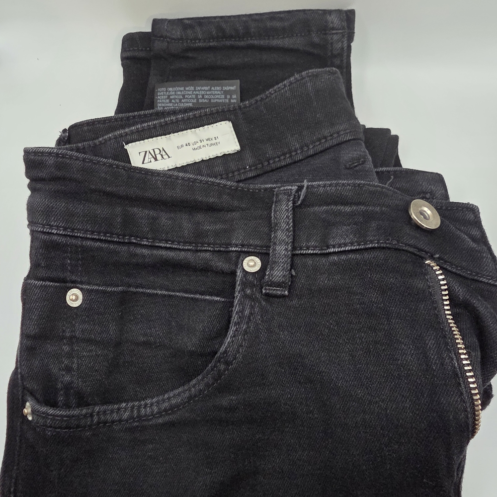 Zara Black Denim Jeans For Men